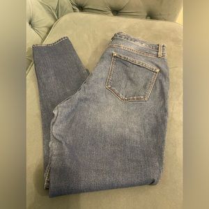 Tapered leg jeans